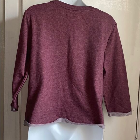 TOBI Fly Like An Eagle Heather Burgundy Sweater-S - Picture 3 of 6
